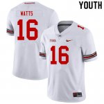 Youth Ohio State Buckeyes #16 Ryan Watts White Nike NCAA College Football Jersey New Arrival HEU2344HH